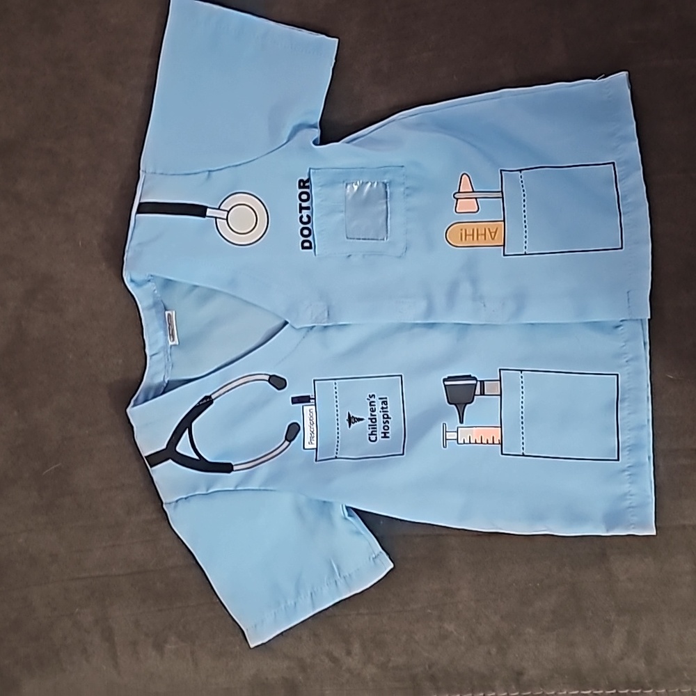 Blue Doctor Halloween costume Shirt Age 3-6